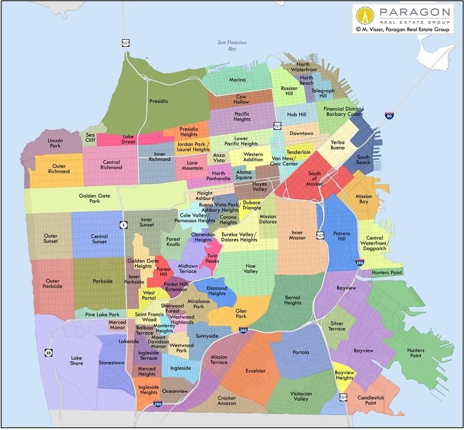 San Fran ਇਲਾਕੇ ਦਾ ਨਕਸ਼ਾ