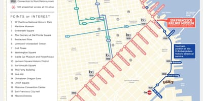 ਨਕਸ਼ਾ ਦੇ ਸਨ ਫ੍ਰੈਨਸਿਸਕੋ ਜਾਣਕਾਰੀ