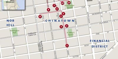 ਨਕਸ਼ਾ ਸਨ ਫ੍ਰੈਨਸਿਸਕੋ ਦੇ chinatown
