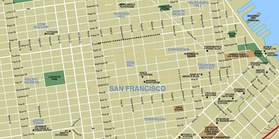 San Fran ਯਾਤਰੀ ਨਕਸ਼ਾ