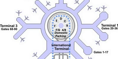 ਨਕਸ਼ਾ ਦੇ SFO ਟਰਮੀਨਲ g