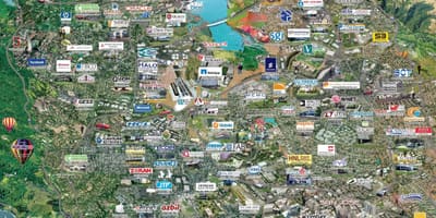 Silicon valley ਉੱਚ ਤਕਨੀਕੀ ਨਕਸ਼ਾ