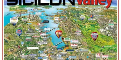 Silicon valley ਖੇਤਰ ਦਾ ਨਕਸ਼ਾ