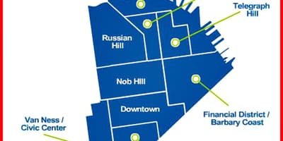 Tenderloin ਜ਼ਿਲ੍ਹਾ ਸਨ ਫ੍ਰੈਨਸਿਸਕੋ ਨਕਸ਼ਾ